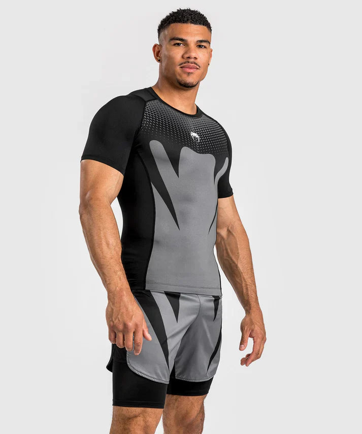 Rashguard à Manches courtes Venum Gris