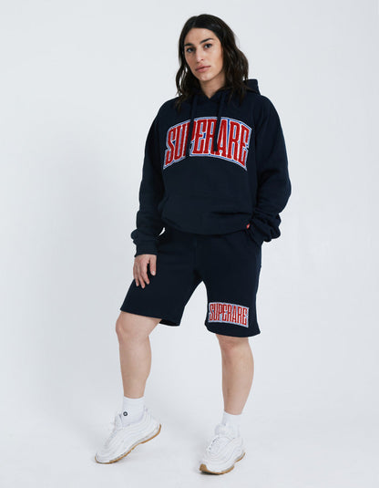 Ensemble de sweat à capuche Finisher + Short de style de vie - Bleu marine