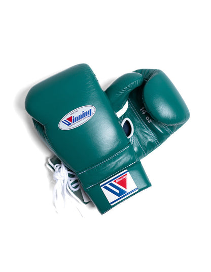 Gants de boxe personnalisés à lacets gagnants