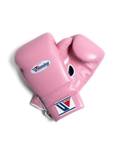 Gants de boxe personnalisés à lacets gagnants