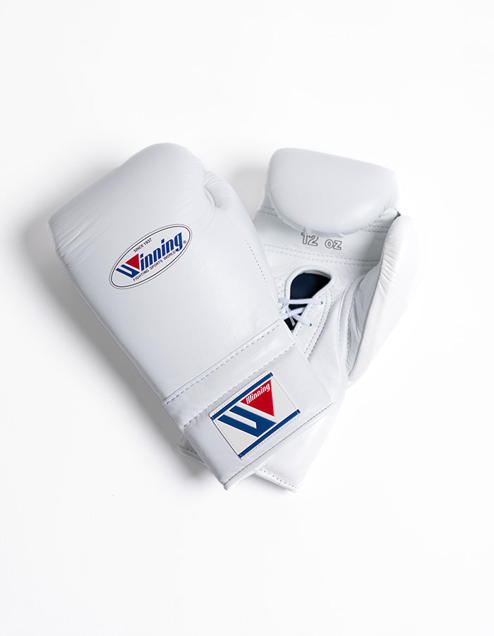 Gants de boxe à lacets gagnants